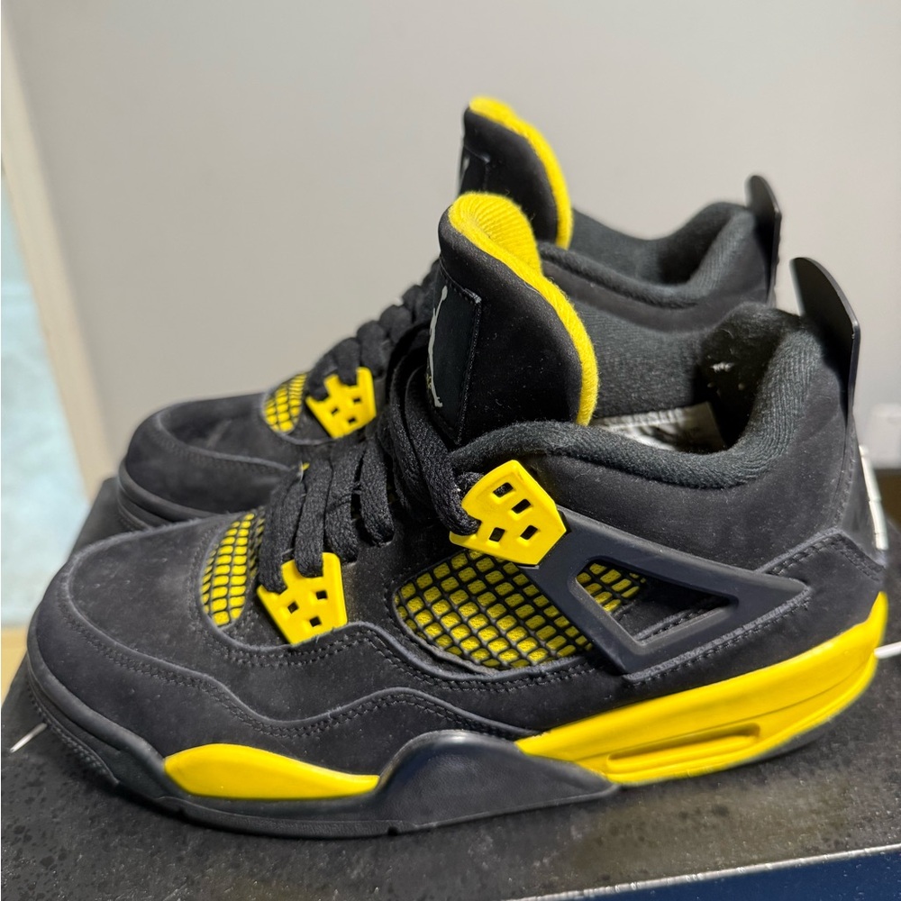 Kids Black and Yellow Sneakers